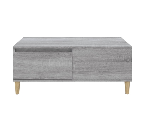 Mesa de centro madera contrachapada gris Sonoma 90x50x36,5 cm