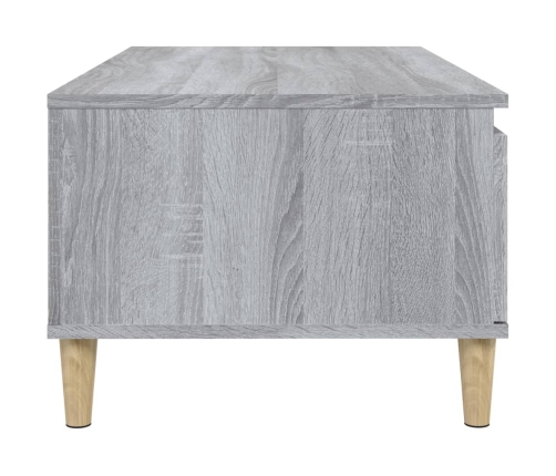 Mesa de centro madera contrachapada gris Sonoma 90x50x36,5 cm