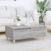 Mesa de centro madera contrachapada gris Sonoma 90x50x36,5 cm