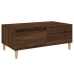 Mesa de centro madera contrachapada marrón roble 90x50x36,5 cm