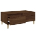 Mesa de centro madera contrachapada marrón roble 90x50x36,5 cm