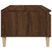 Mesa de centro madera contrachapada marrón roble 90x50x36,5 cm