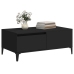 Mesa de centro madera contrachapada negro 90x50x36,5 cm