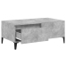 Mesa de centro madera contrachapada gris hormigón 90x50x36,5 cm