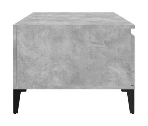 Mesa de centro madera contrachapada gris hormigón 90x50x36,5 cm