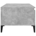 Mesa de centro madera contrachapada gris hormigón 90x50x36,5 cm