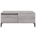 Mesa de centro madera contrachapada gris Sonoma 90x50x36,5 cm