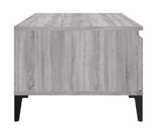 Mesa de centro madera contrachapada gris Sonoma 90x50x36,5 cm