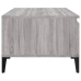 Mesa de centro madera contrachapada gris Sonoma 90x50x36,5 cm