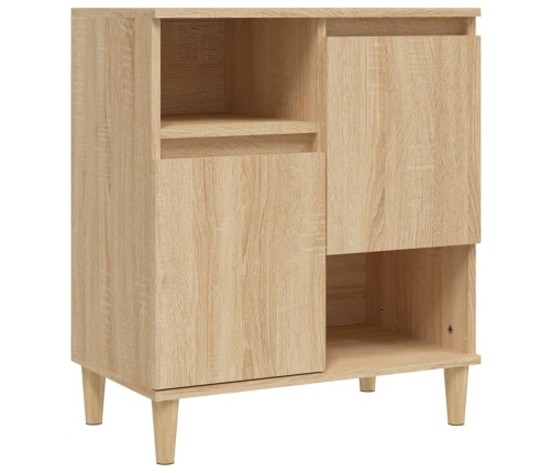 Aparador de madera contrachapada roble Sonoma 60x35x70 cm