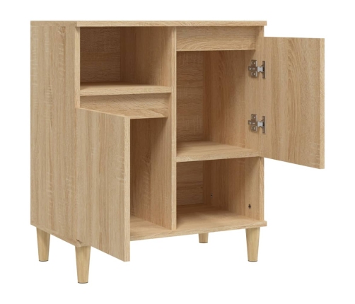 Aparador de madera contrachapada roble Sonoma 60x35x70 cm