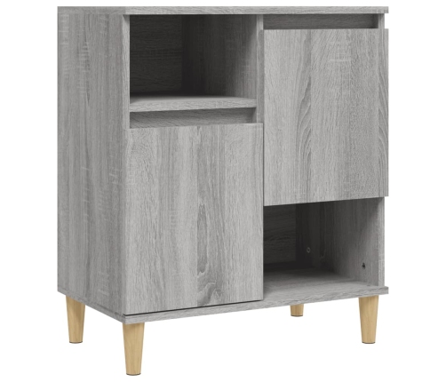 Aparador de madera contrachapada gris Sonoma 60x35x70 cm