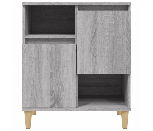 Aparador de madera contrachapada gris Sonoma 60x35x70 cm