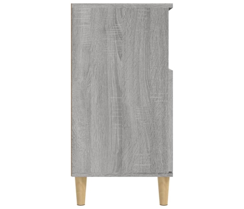 Aparador de madera contrachapada gris Sonoma 60x35x70 cm