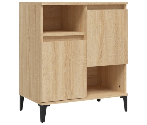 Aparador de madera contrachapada roble Sonoma 60x35x70 cm