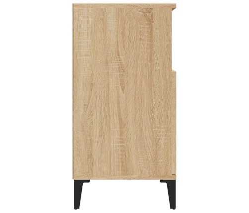 Aparador de madera contrachapada roble Sonoma 60x35x70 cm