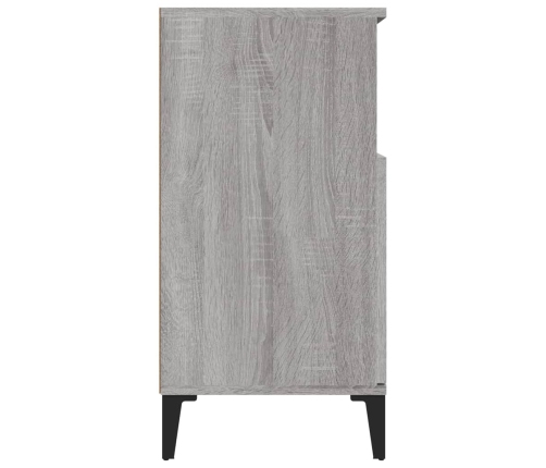 Aparador de madera contrachapada gris Sonoma 60x35x70 cm