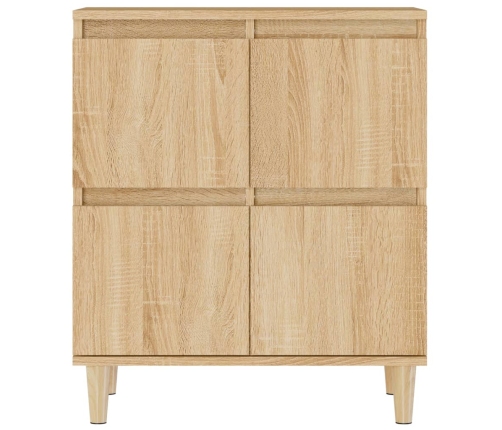 Aparador de madera contrachapada roble Sonoma 60x35x70 cm