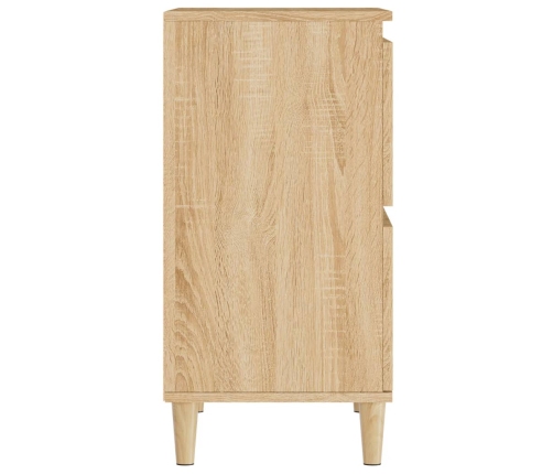 Aparador de madera contrachapada roble Sonoma 60x35x70 cm