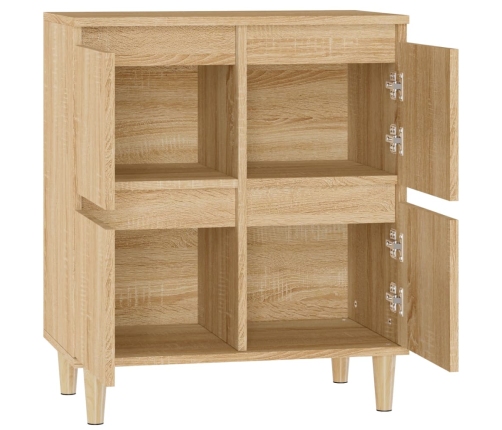 Aparador de madera contrachapada roble Sonoma 60x35x70 cm