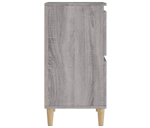 Aparador de madera contrachapada gris Sonoma 60x35x70 cm