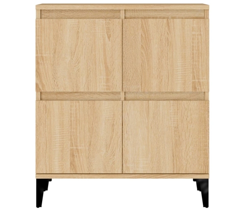 Aparador de madera contrachapada roble Sonoma 60x35x70 cm