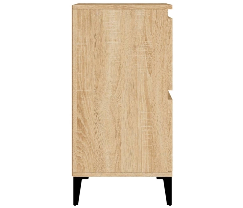 Aparador de madera contrachapada roble Sonoma 60x35x70 cm