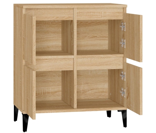 Aparador de madera contrachapada roble Sonoma 60x35x70 cm