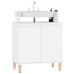 Armario para lavabo madera contrachapada blanco 58x33x60 cm