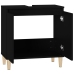 Armario para lavabo madera contrachapada negro 58x33x60 cm