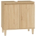 Armario de lavabo madera contrachapada roble Sonoma 58x33x60 cm