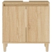 Armario de lavabo madera contrachapada roble Sonoma 58x33x60 cm