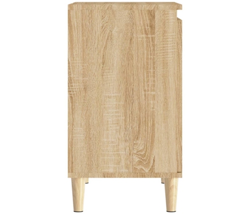 Armario de lavabo madera contrachapada roble Sonoma 58x33x60 cm