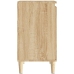 Armario de lavabo madera contrachapada roble Sonoma 58x33x60 cm