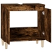 Armario de lavabo madera contrachapada roble ahumado 58x33x60cm