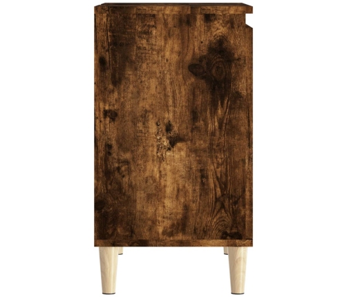 Armario de lavabo madera contrachapada roble ahumado 58x33x60cm