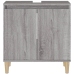 Armario de lavabo madera contrachapada gris Sonoma 58x33x60 cm