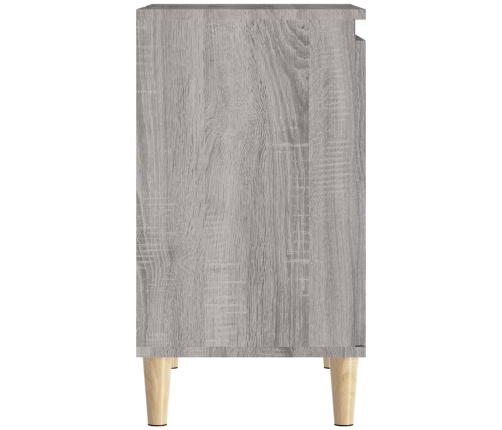 Armario de lavabo madera contrachapada gris Sonoma 58x33x60 cm