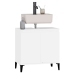 Armario para lavabo madera contrachapada blanco 58x33x60 cm