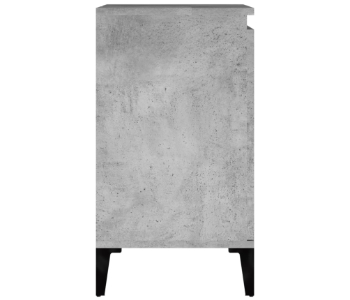 Armario de lavabo madera contrachapada gris hormigón 58x33x60cm