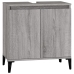 Armario de lavabo madera contrachapada gris Sonoma 58x33x60 cm