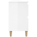 Armario de lavabo madera contrachapada blanco brillo 80x33x60cm