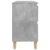 Armario de lavabo madera contrachapada gris hormigón 80x33x60cm