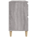 Armario de lavabo madera contrachapada gris Sonoma 80x33x60 cm