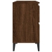 Armario de lavabo madera contrachapada roble marrón 80x33x60 cm