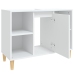 Armario para lavabo madera contrachapada blanco 80x33x60 cm