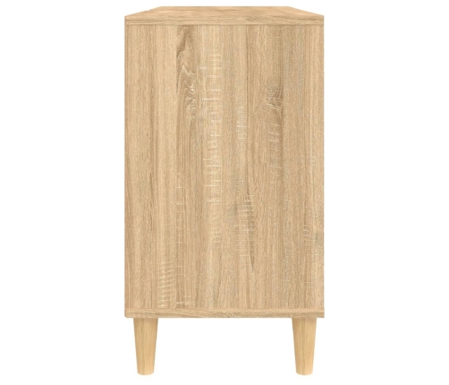 Armario de lavabo madera contrachapada roble Sonoma 80x33x60 cm