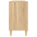 Armario de lavabo madera contrachapada roble Sonoma 80x33x60 cm