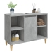 Armario de lavabo madera contrachapada gris hormigón 80x33x60cm