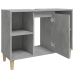 Armario de lavabo madera contrachapada gris hormigón 80x33x60cm